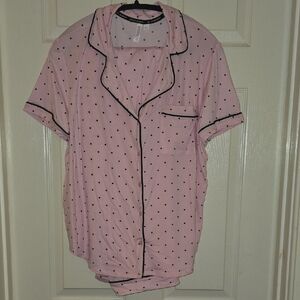 Pink Polka Dot‎ Pajama Pant & Top Set nwot